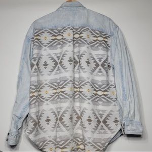 We The Free southwest tribe denim shirt